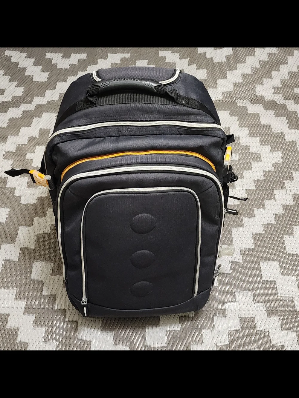 IKEA Black Backpack with Yellow Accent - Picture 1 of 11